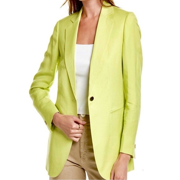 NWT Anne Klein Linen One Button‎ Blazer